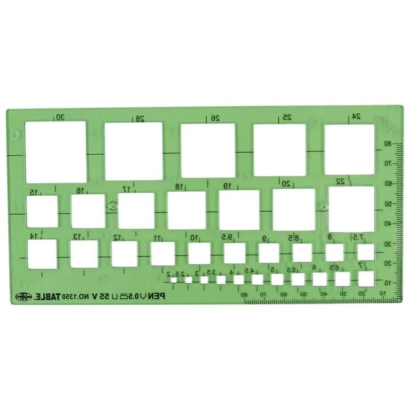 شابلون مربع تیبل Table No.1350 — تصویر ۲