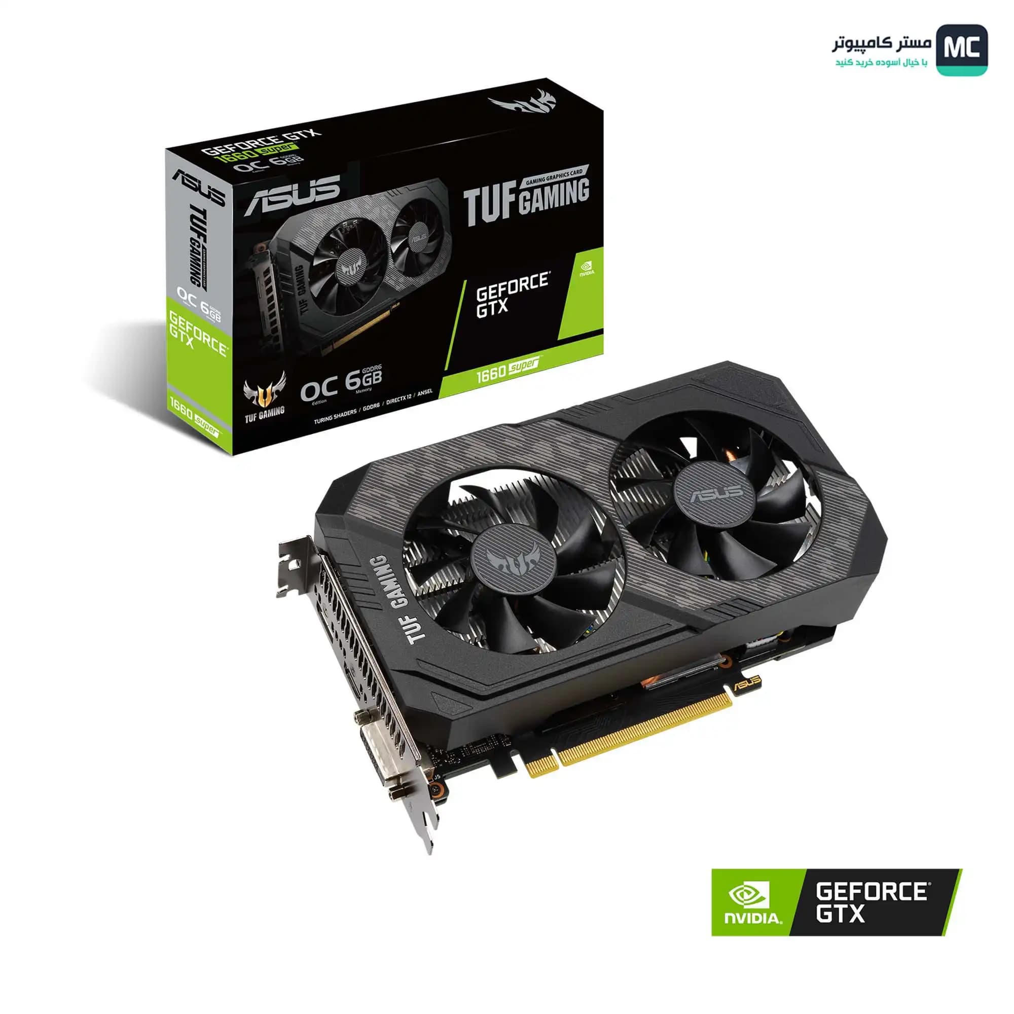 کارت گرافیک ایسوس مدل TUF GAMING GTX 1660 SUPER O6G (درحدنو) — تصویر ۴