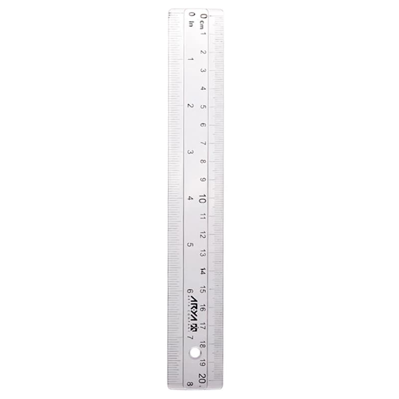خط کش پلاستیکی آریا Arya 8030 20cm