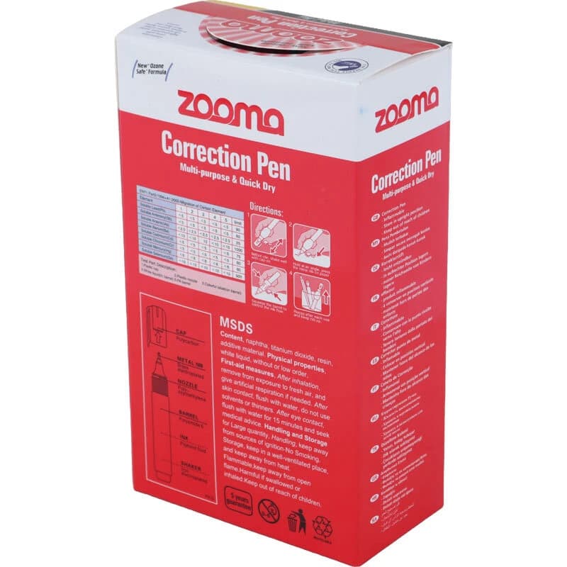 غلط گیر قلمی 6 میلی لیتری زوما Zooma-353 — تصویر ۷