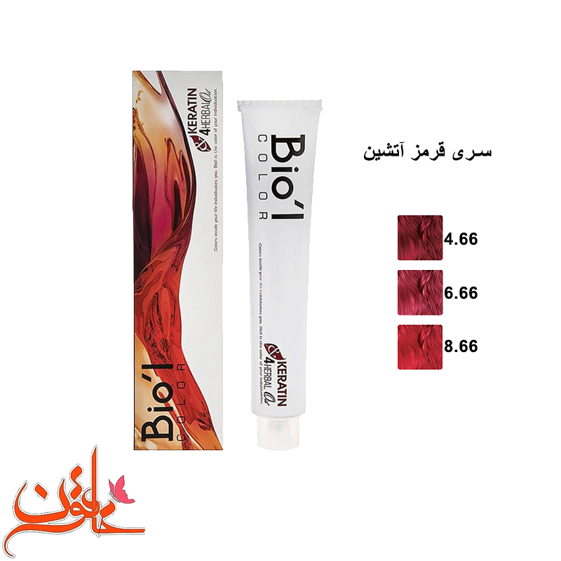 رنگ مو بیول سری قرمز آتشین (red fire) Biol Hair Color Cream