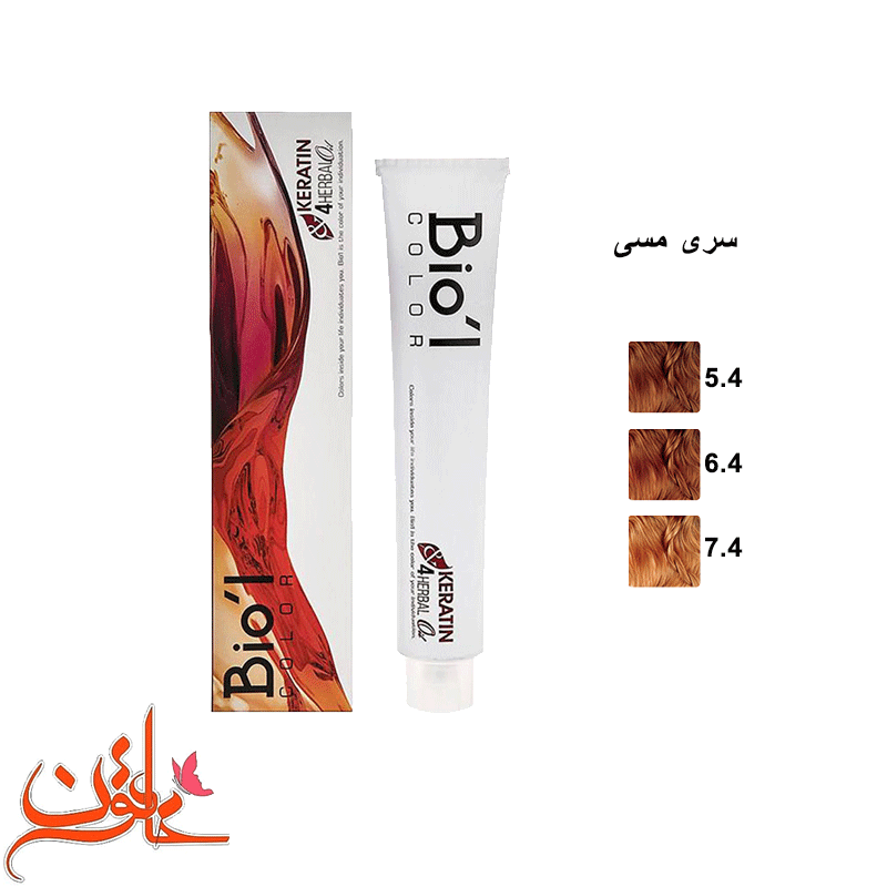 رنگ مو بیول سری مسی (copper) Biol Hair Color Cream