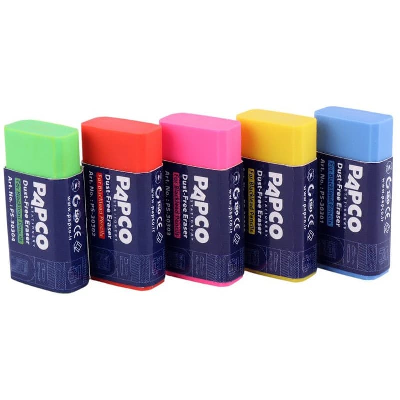 پاک کن رنگی پاپکو PS-303BX بسته 30 عددی