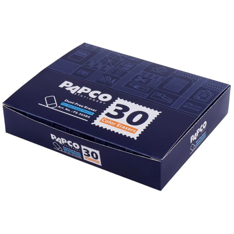 پاک کن رنگی پاپکو PS-303BX بسته 30 عددی — تصویر ۷