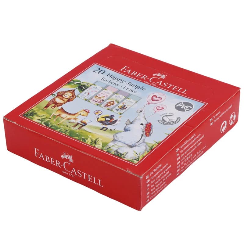 پاک کن فابر کاستل Faber-Castell No.188739 بسته 20 عددی — تصویر ۲