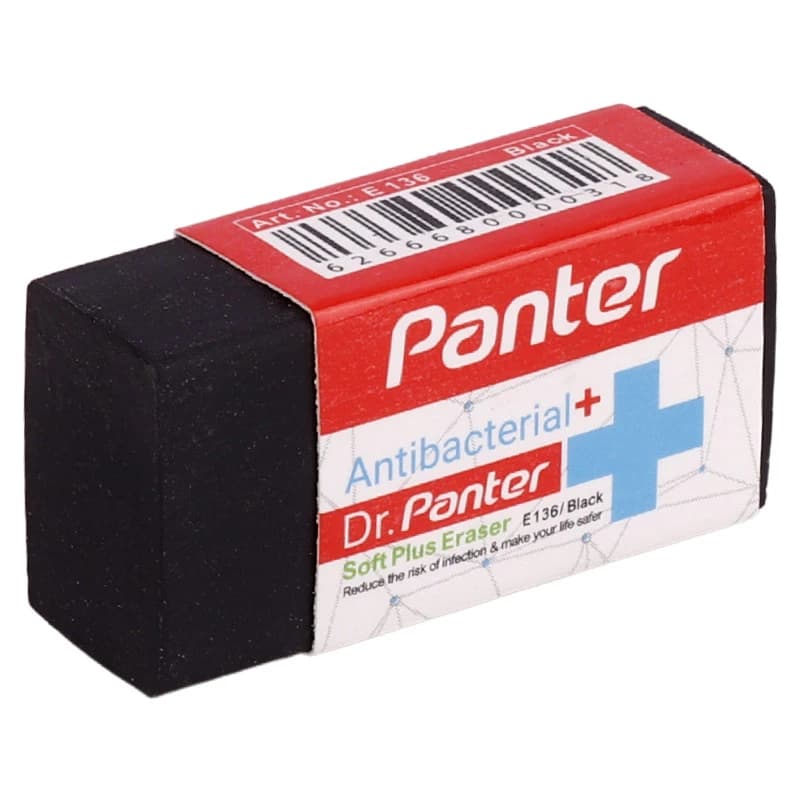 پاک کن پنتر Anti-Bacterial Soft Plus E136 بسته 30 عددی — تصویر ۳
