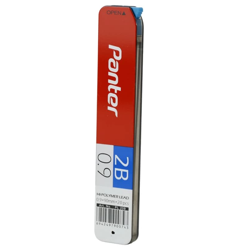 نوک مداد نوکی Panter PL209 0.9mm 2B بسته 12 عددی — تصویر ۵