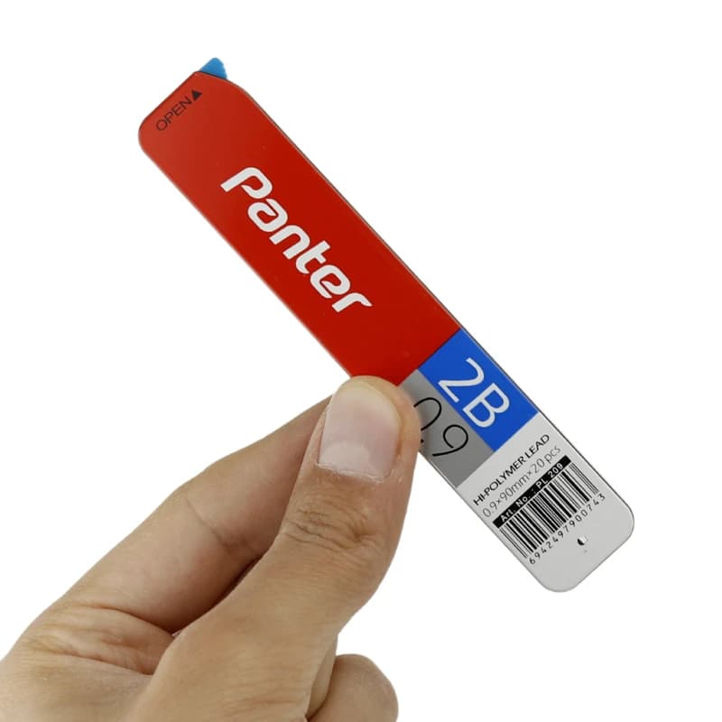 نوک مداد نوکی Panter PL209 0.9mm 2B بسته 12 عددی — تصویر ۴