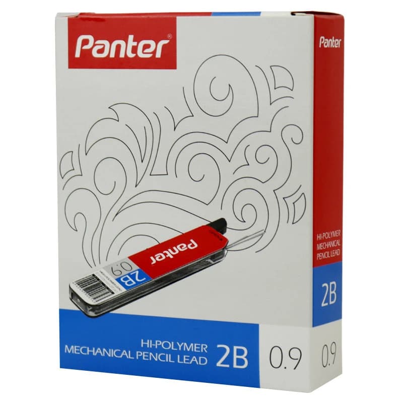 نوک مداد نوکی Panter PL209 0.9mm 2B بسته 12 عددی — تصویر ۲