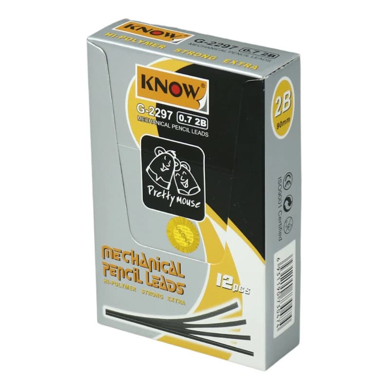 نوک مداد نوکی Know G-2297 0.7mm 2B بسته 12 عددی — تصویر ۲