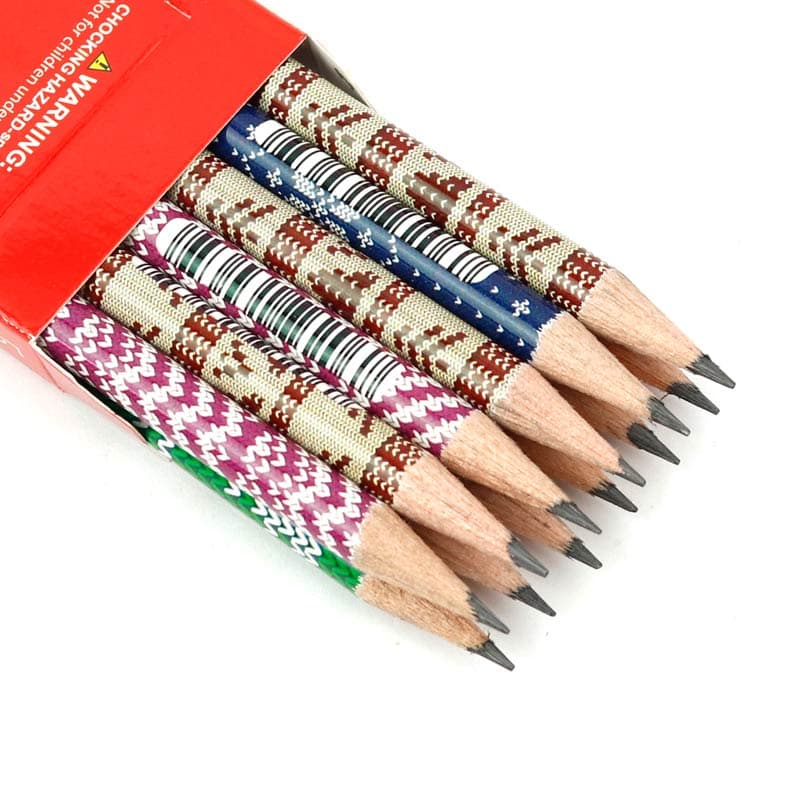 مداد مشکی طرح دار آریا Arya 3046 بسته 12 عددی — تصویر ۳
