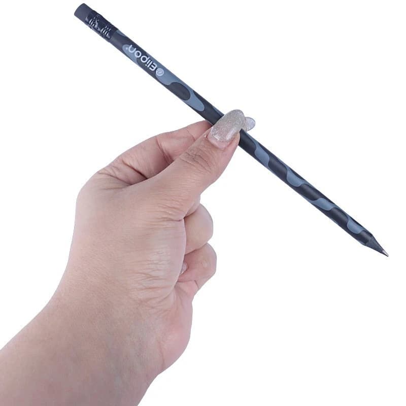 مداد مشکی پاک کن دار الیپون Elipon Black Wood — تصویر ۸
