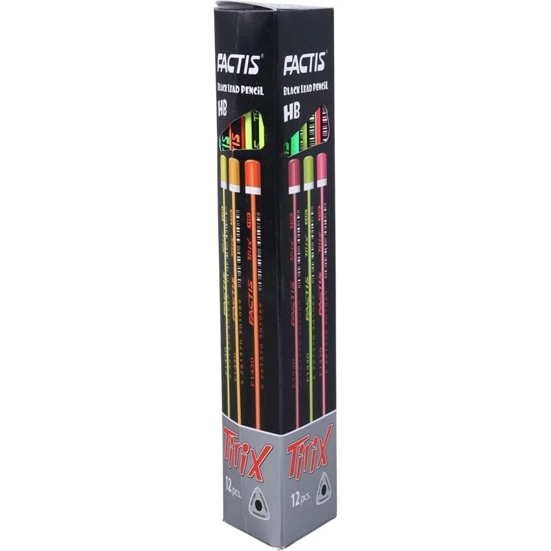مداد مشکی فکتیس Factis Tirix F1430 بسته 12 عددی — تصویر ۲