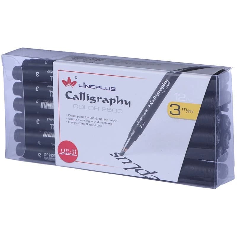 قلم خطاطی لاین پلاس Calligraphy Color 2500 سایز 3 میلی متر — تصویر ۲