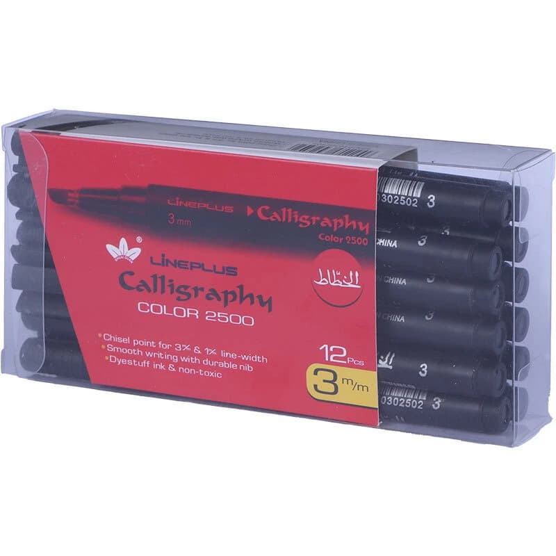 قلم خطاطی لاین پلاس Calligraphy Color 2500 سایز 3 میلی متر — تصویر ۷