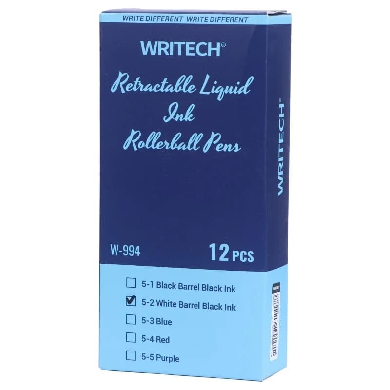 روان نویس رایتک 0.5 میلی متر Retractable Liquid W-994 بسته 12 عددی — تصویر ۲