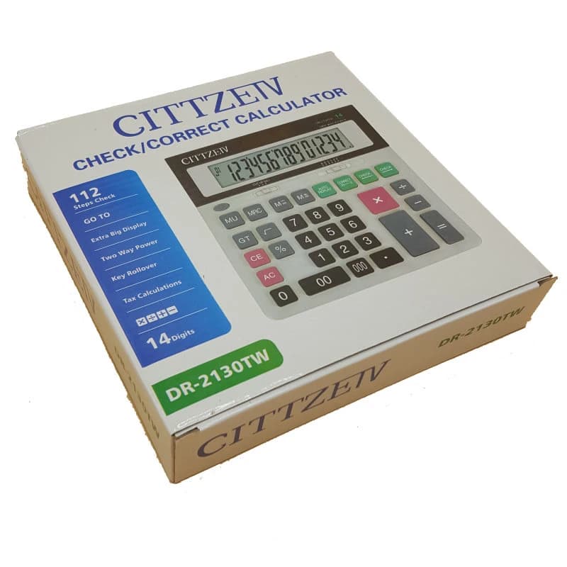 ماشین حساب سیتزیو مدل DR-2130TW — تصویر ۶
