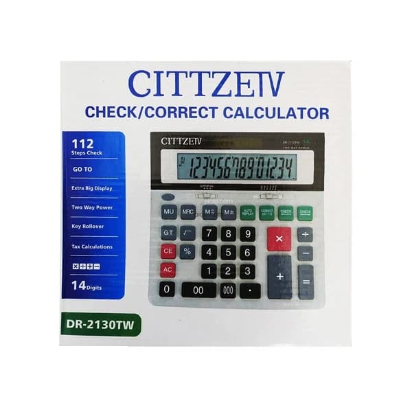ماشین حساب سیتزیو مدل DR-2130TW — تصویر ۵