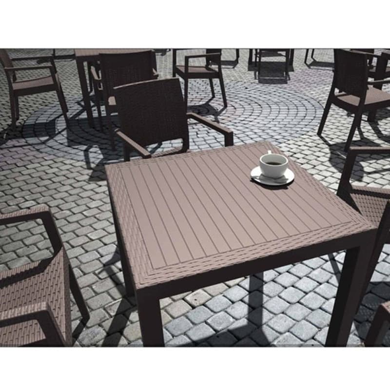 میز باغی نظری مدل Boston 90 Rattan — تصویر ۵