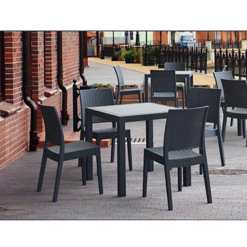 میز باغی نظری مدل Boston 90 Rattan — تصویر ۳