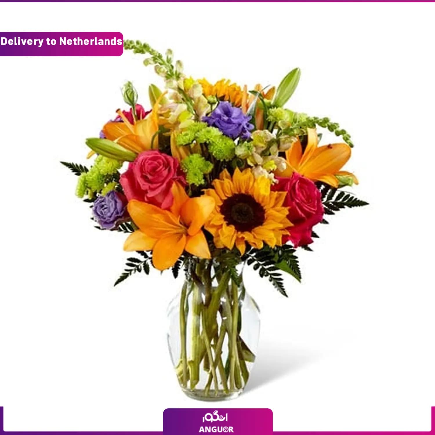 دسته گل آفتابی (ارسال گل به هلند)