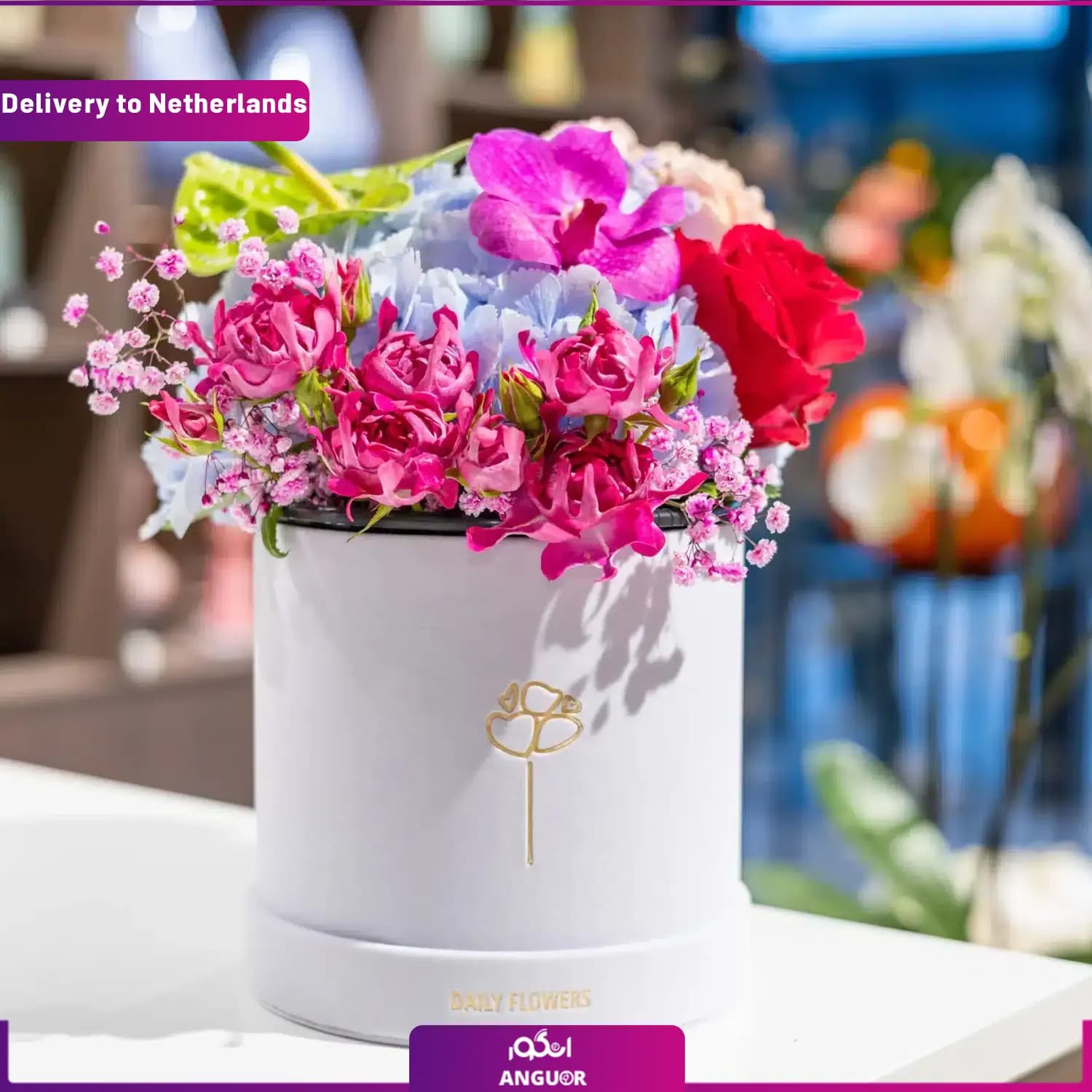 باکس گل شیرین (ارسال گل به هلند)