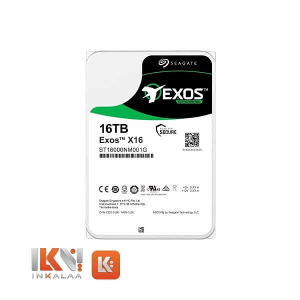 هارد سیگیت سری Exos X16 مدل ST16000NM004J SAS ظرفیت 16TB
