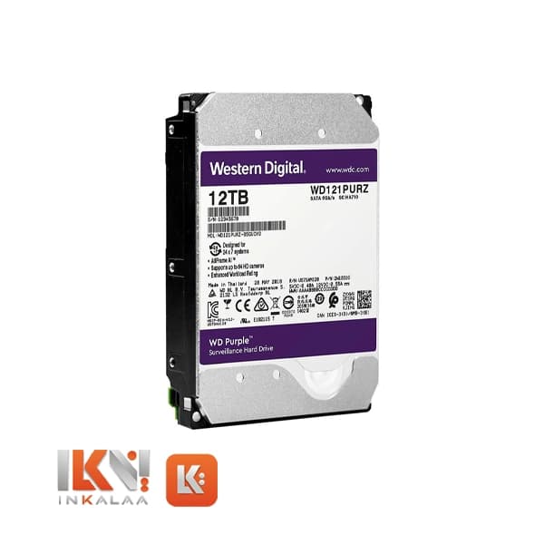 هارد وسترن دیجیتال مدل PURPLE ظرفیت 12TB — تصویر ۳