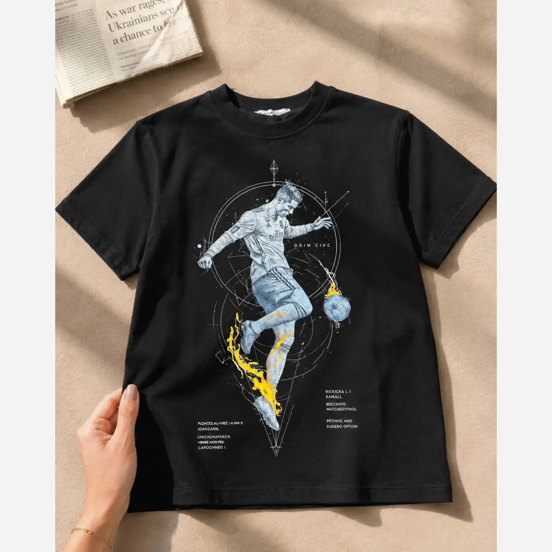 تیشرت طرح کریس رونالدو CR7 بچگانه — تصویر ۶