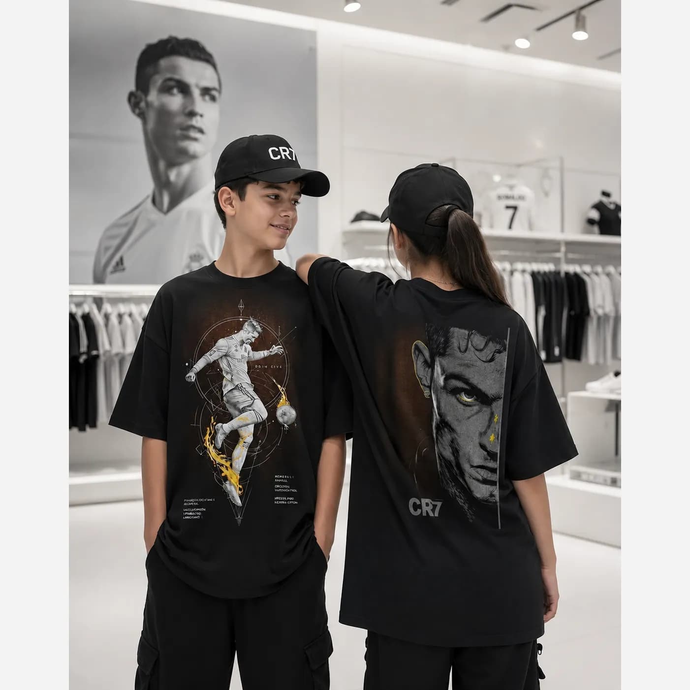 تیشرت طرح کریس رونالدو CR7 بچگانه — تصویر ۲