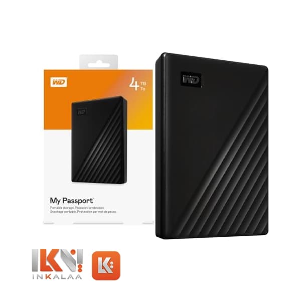 هارد اکسترنال وسترن دیجیتال مدل My Passport ظرفیت 4TB