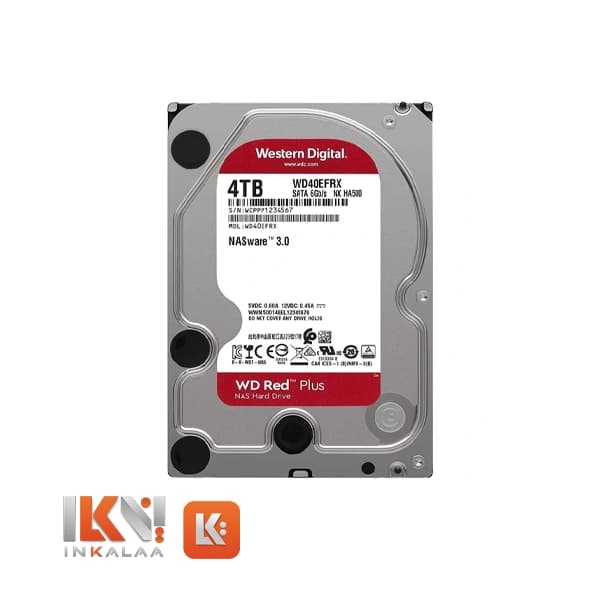 هارد وسترن دیجیتال مدل Red Plus WD40EFPX ظرفیت 4TB