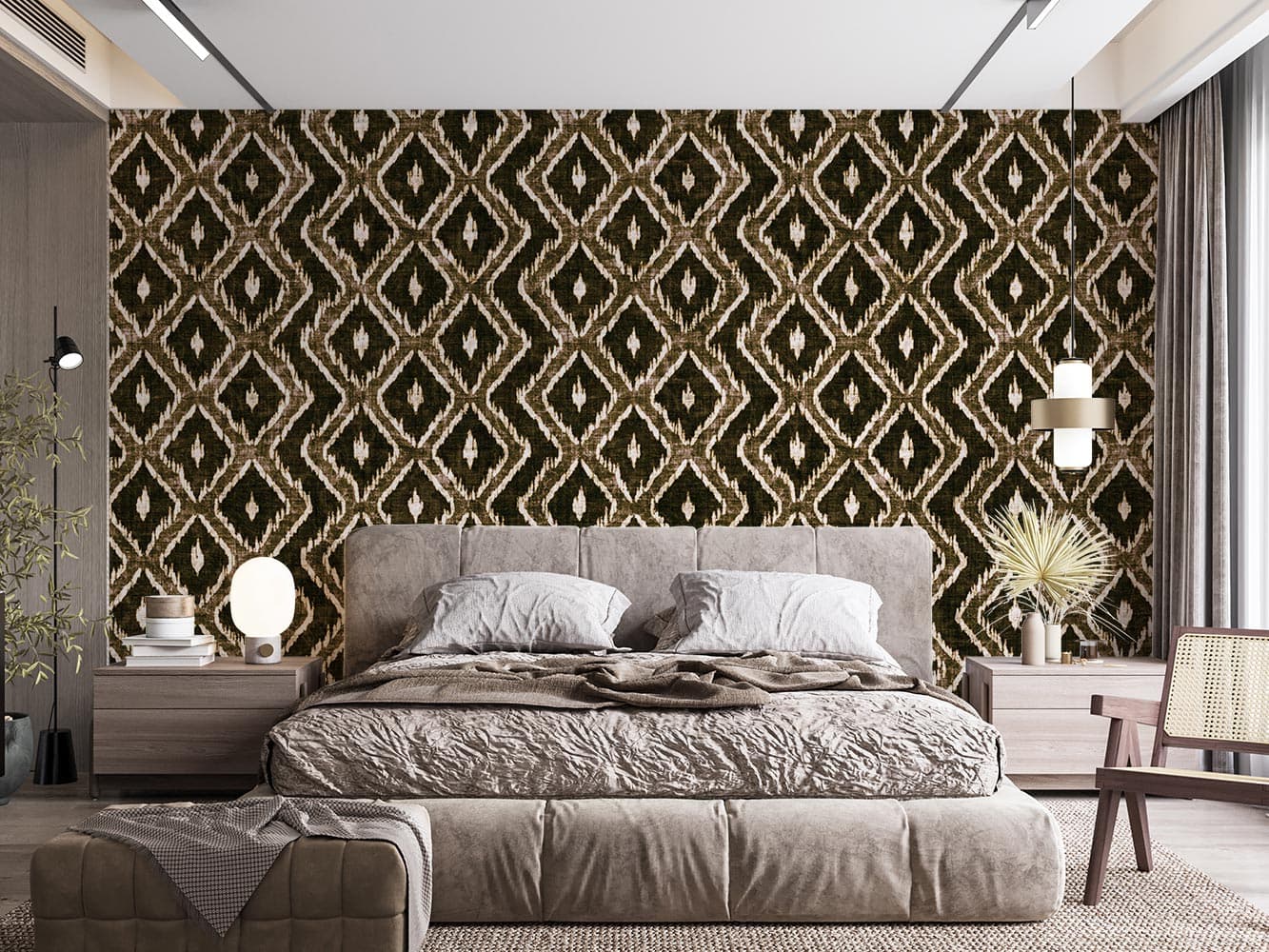کاغذ دیواری لاکچری هندسی M10058310 — تصویر ۲