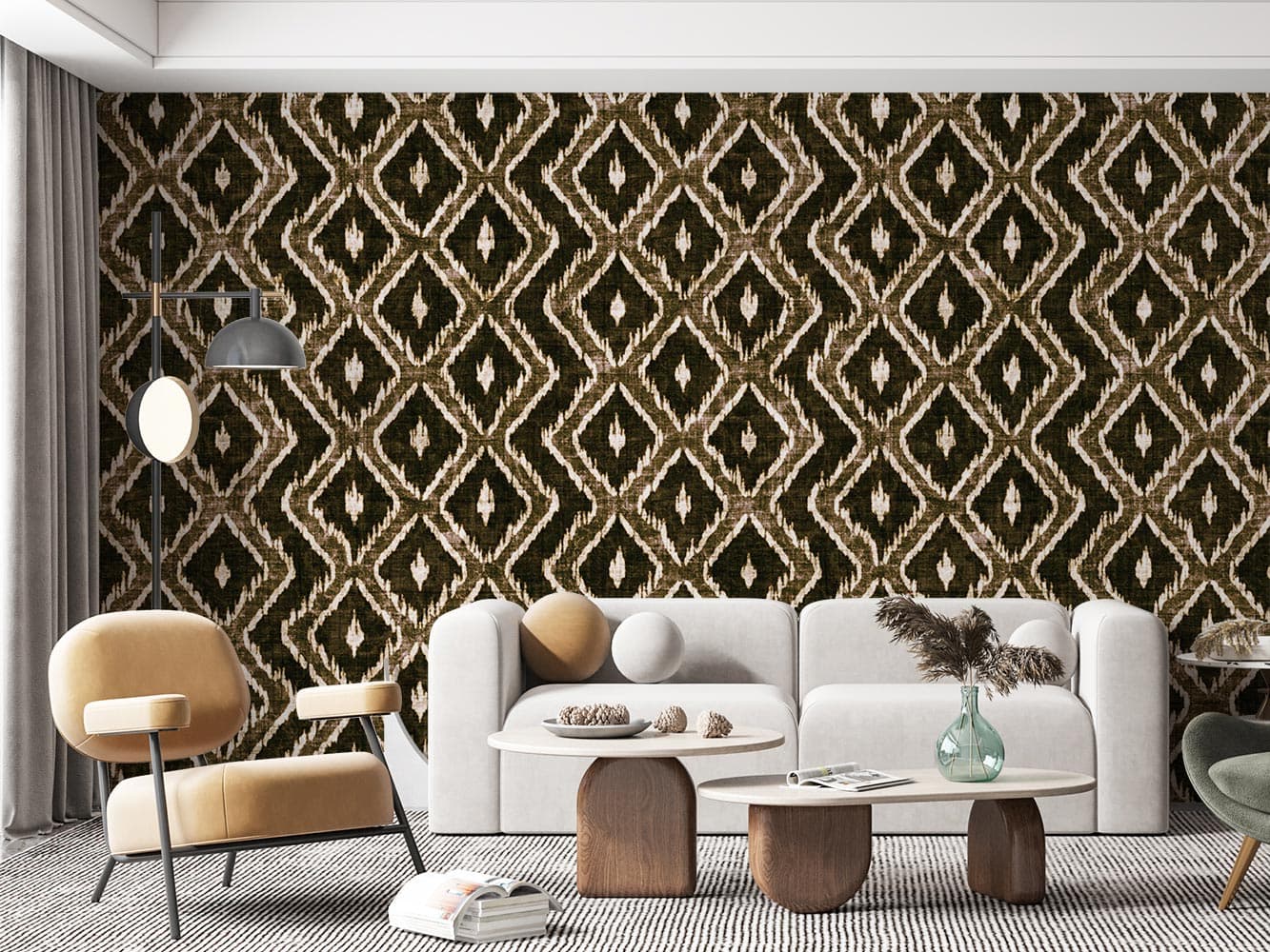 کاغذ دیواری لاکچری هندسی M10058310