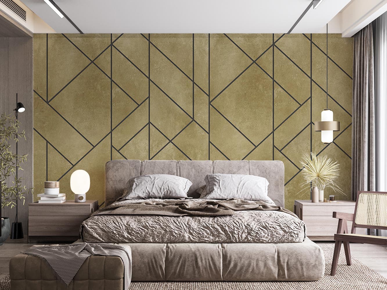 پوستر دیواری لاکچری هندسی M10054820 — تصویر ۲