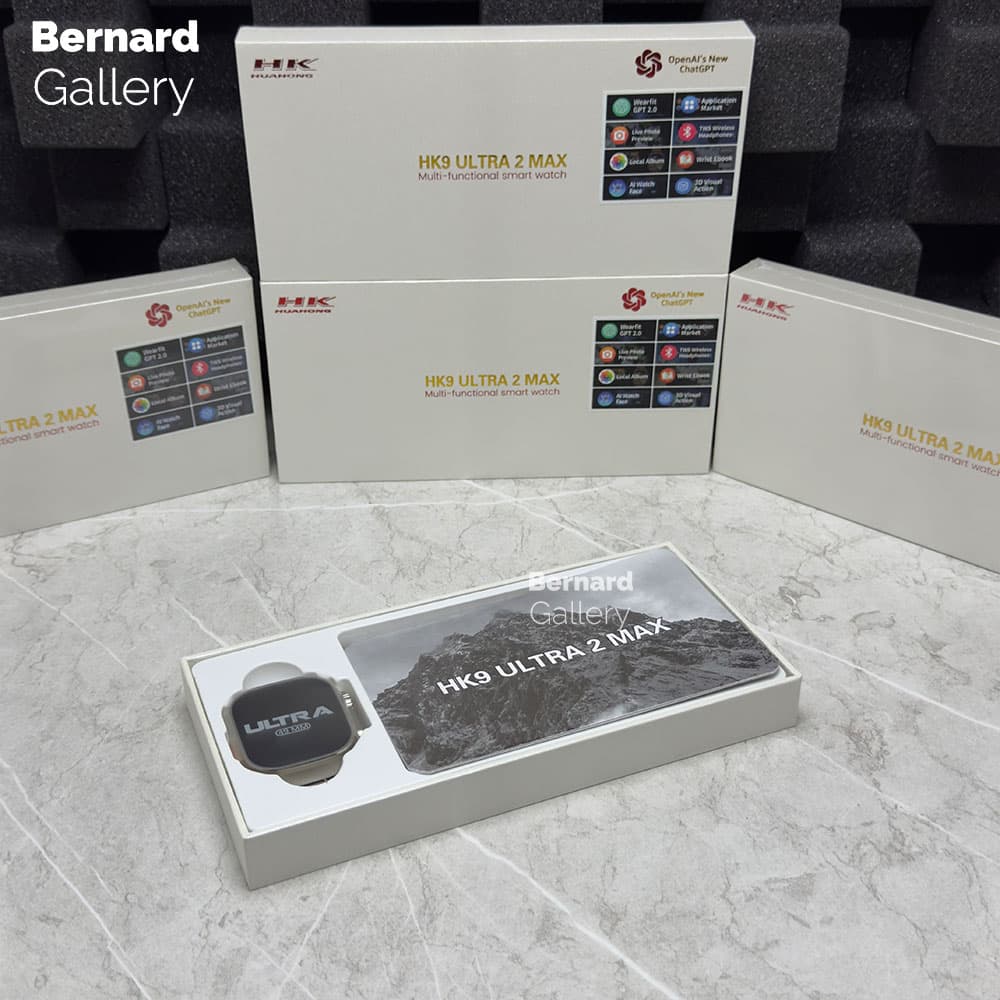 ساعت هوشمند طرح اولترا HK9 Ultra 2 Max رنگ تیتانیوم — تصویر ۴
