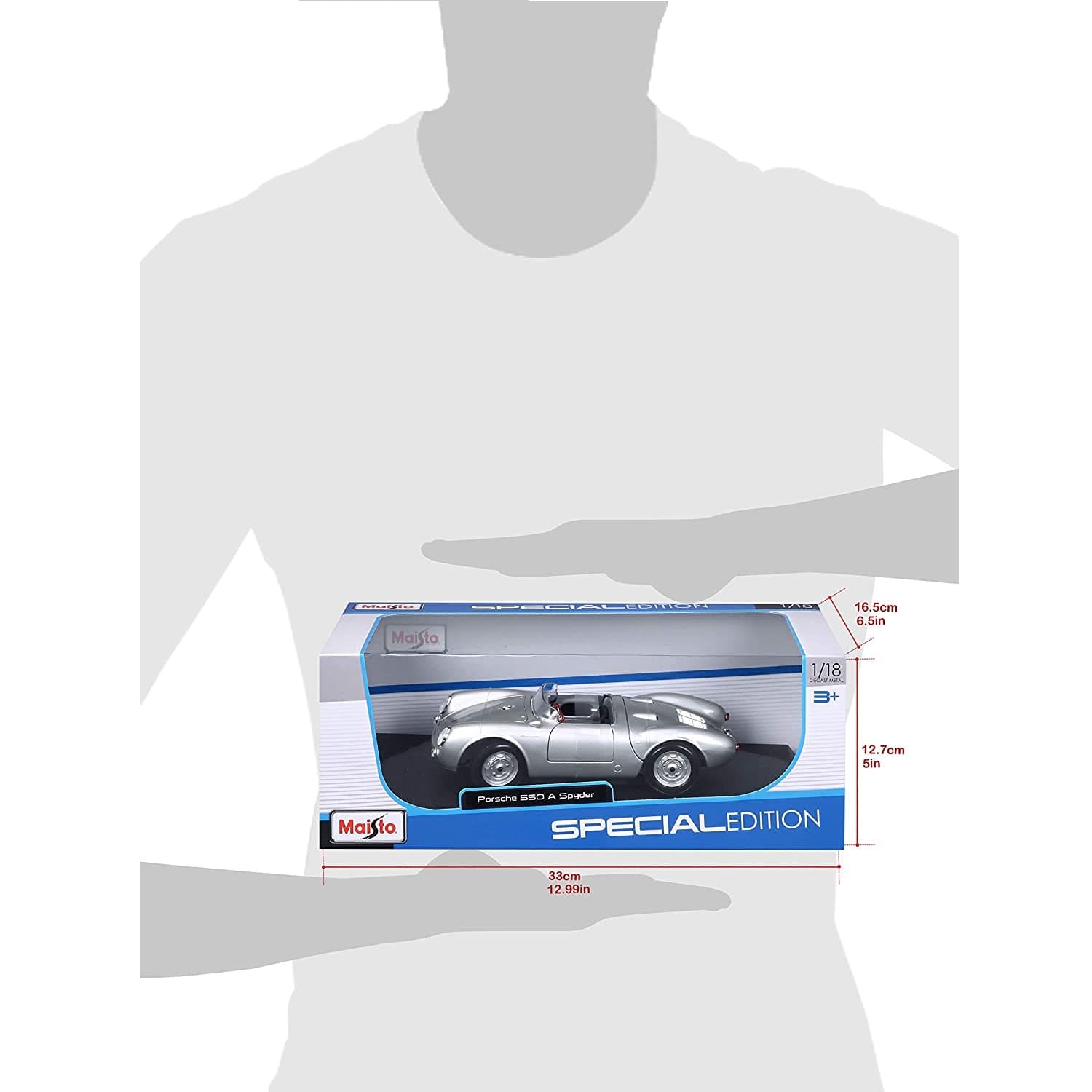 ماشین بازی مایستو مدل Porsche 550 A Spyder Convertible — تصویر ۲