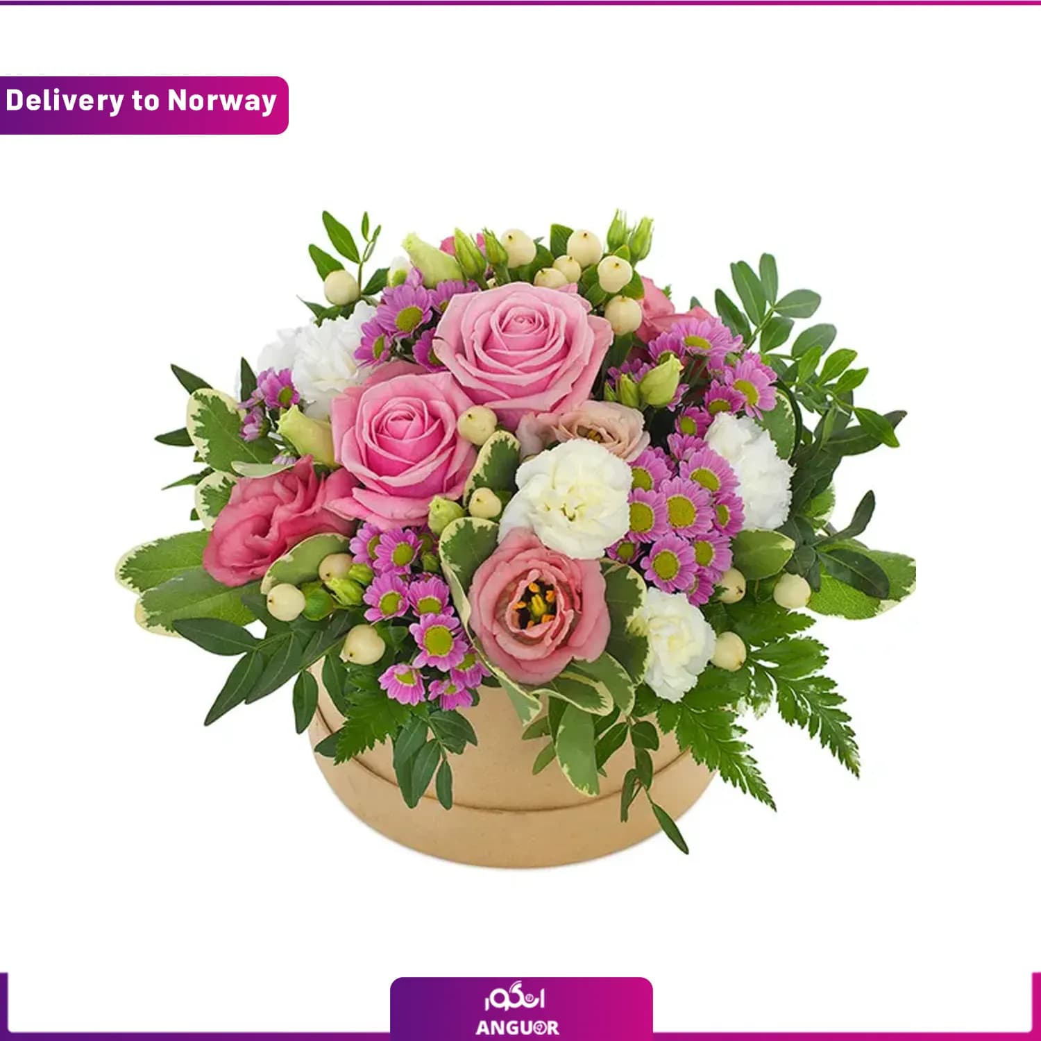 باکس گل رز (ارسال گل به نروژ)
