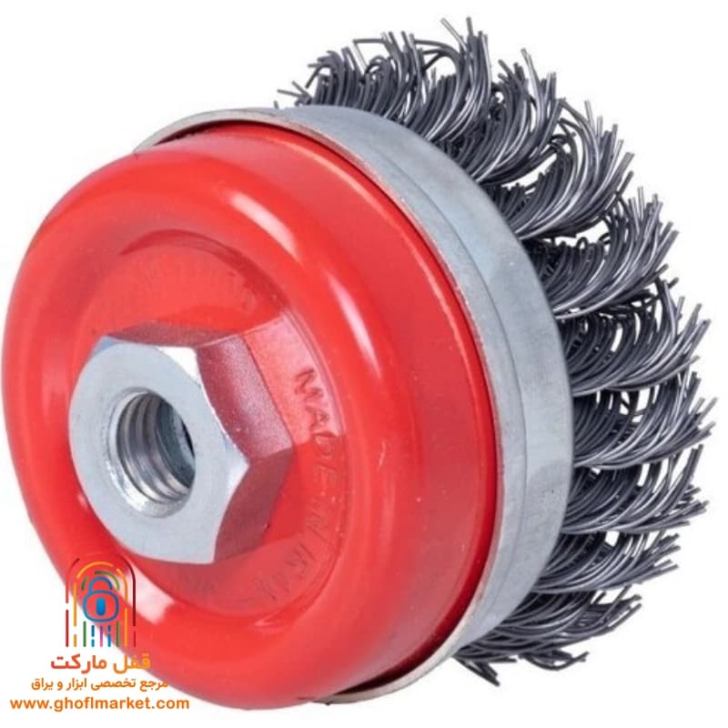 برس کاسه ای بافته 125×25 طوقدار جهان برس مدل 0042 — تصویر ۲