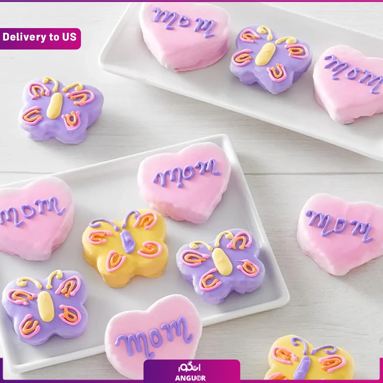 (Delivery to USA) Mother’s Day Mini Brownie Cakes