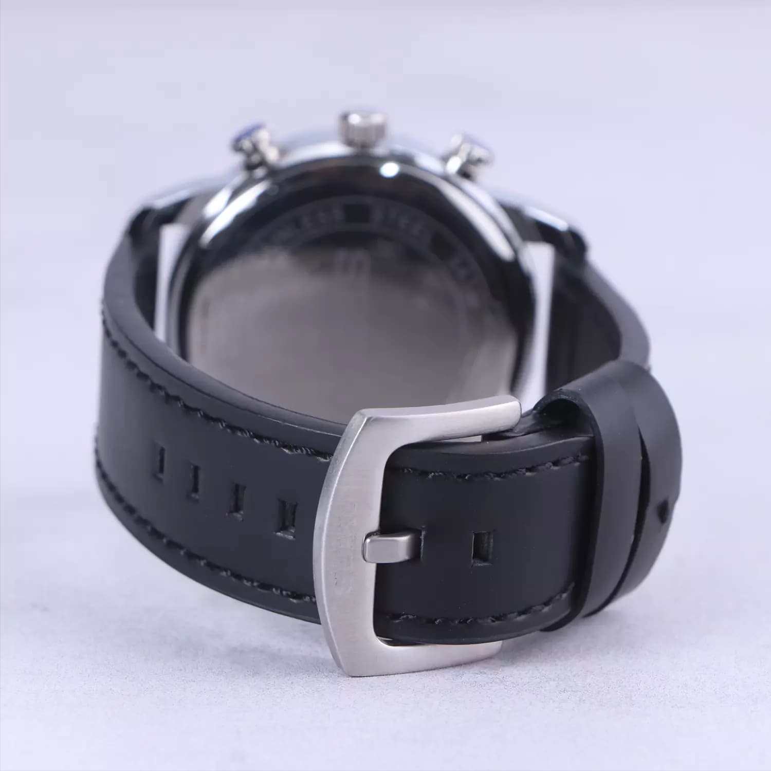 ساعت مچی سیکو مردانه بند چرم مشکی فول تایم G 1008/1 — تصویر ۲