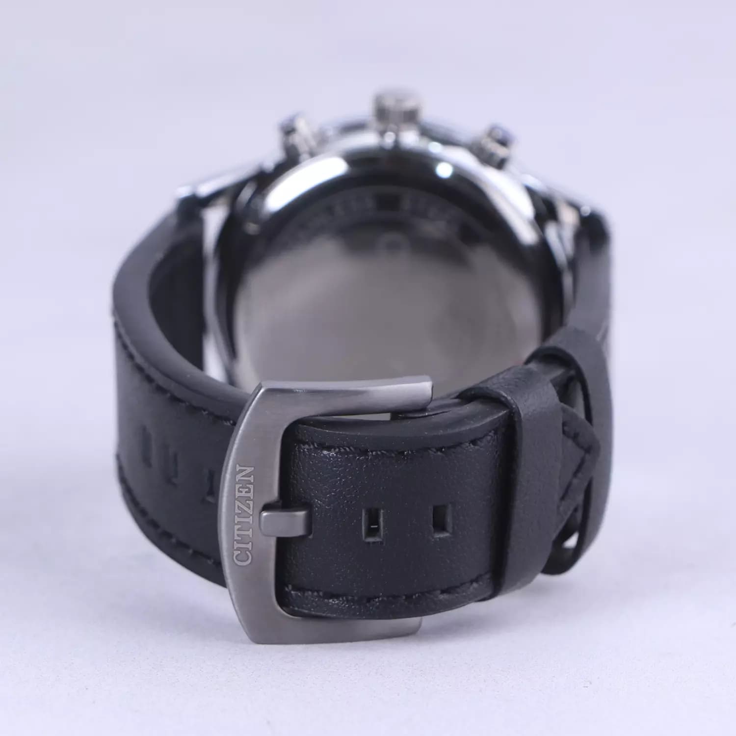 ساعت مچی سیتیزن مردانه بند چرم مشکی فول تایم G 1015/1 — تصویر ۲