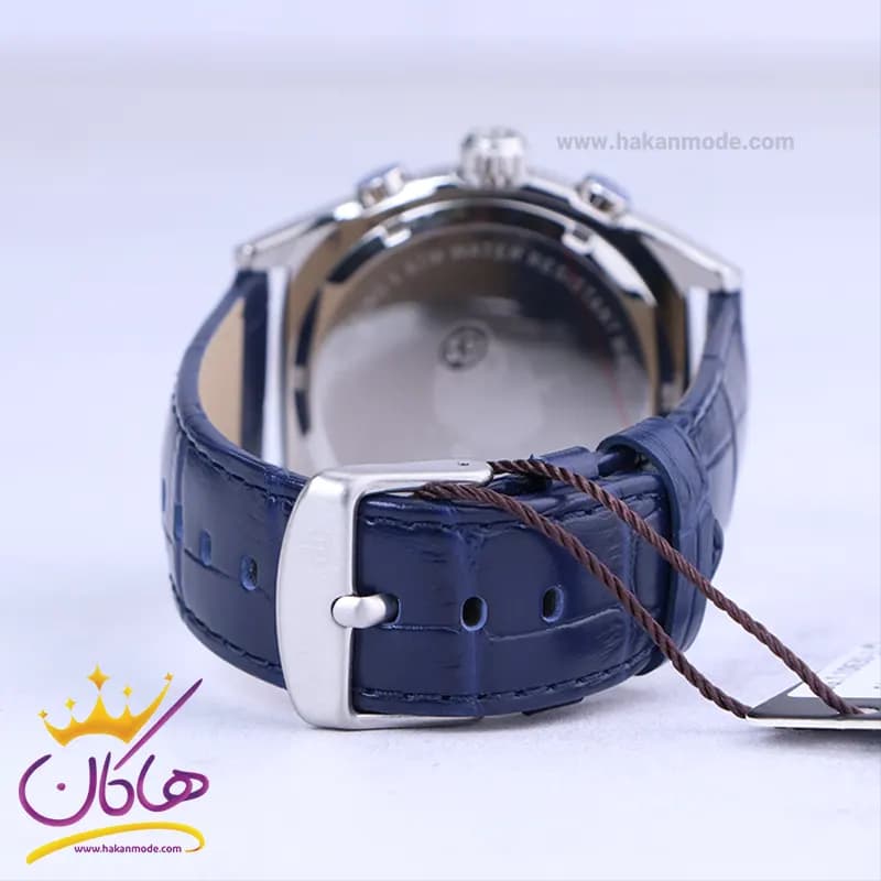 ساعت مچی بیگوتی مردانه بند چرم آبی کرنوگراف BG.1.10630-3 — تصویر ۲