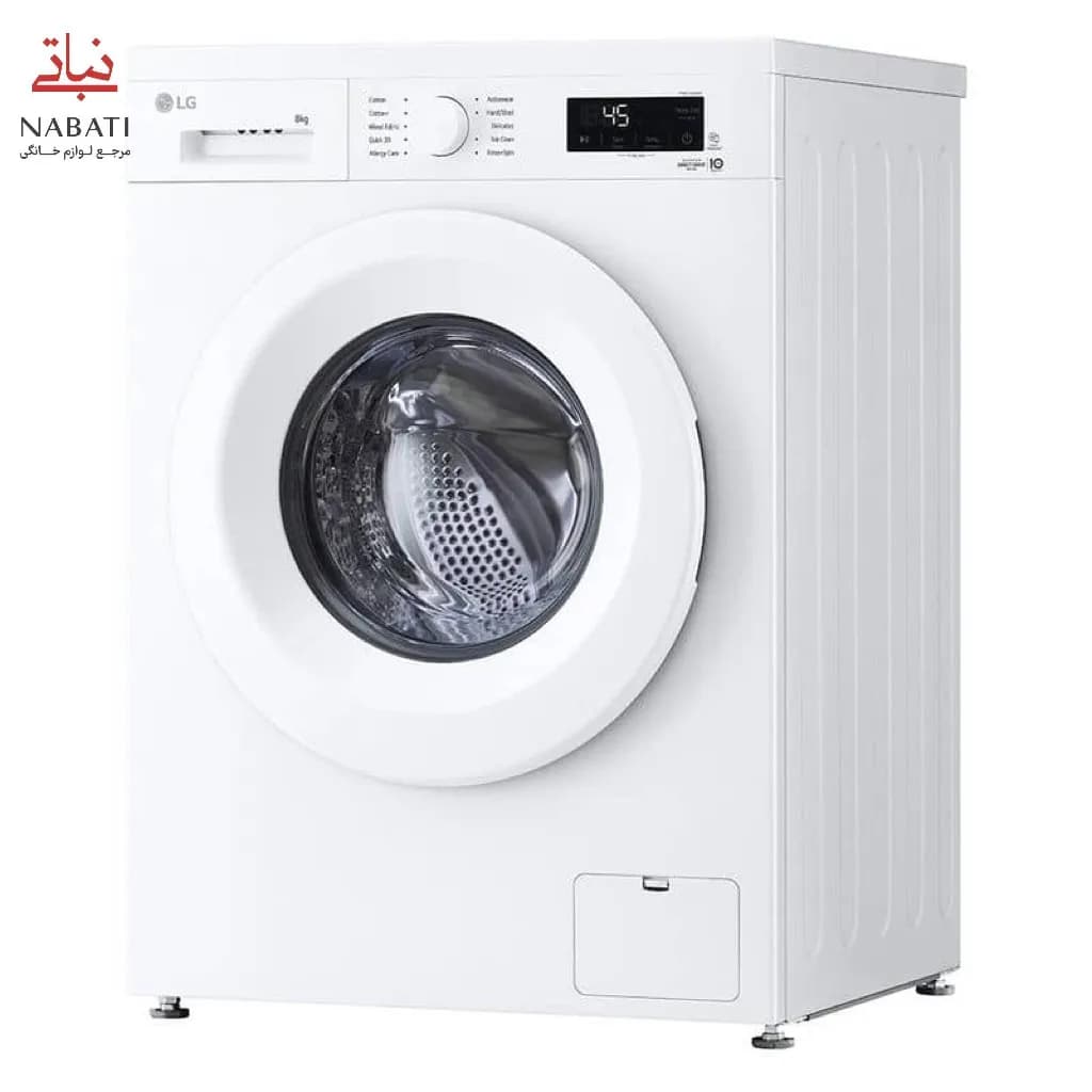 ماشین لباسشویی ال جی مدل R3 سفید( درب سفید) ظرفیت 8 کیلوگرم — تصویر ۲