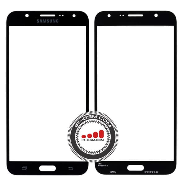 گلس تعمیراتی سامسونگ روکار مشکی GLASS SAMSUNG J7 2015 J700 BLACK