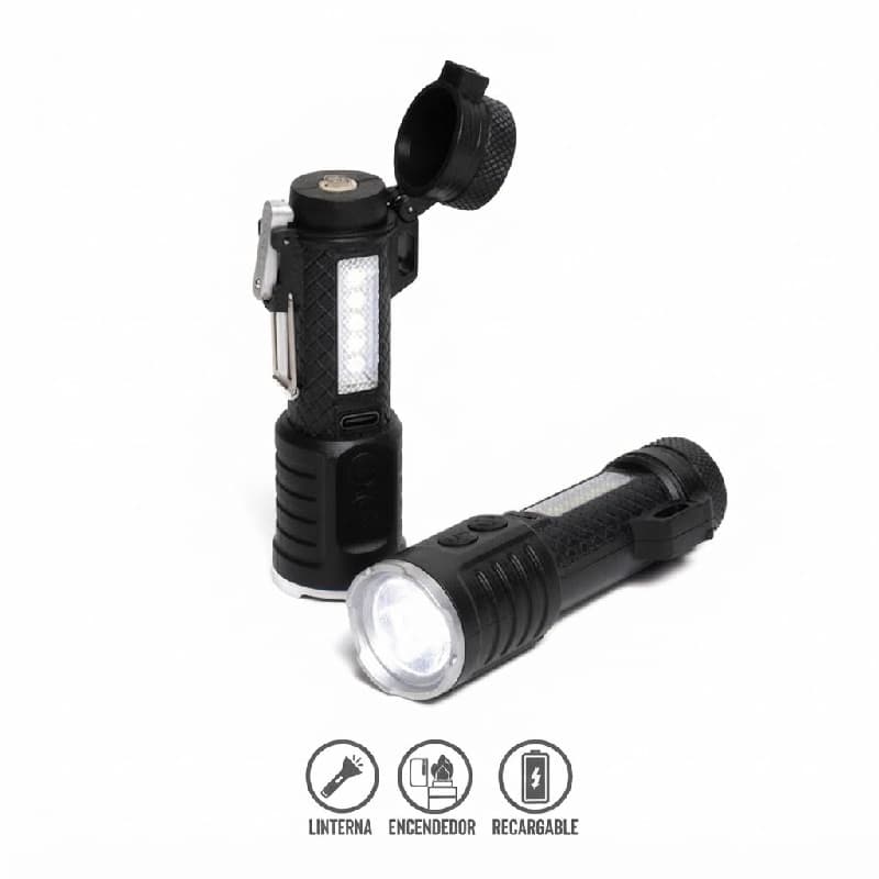 چراغ قوه جیبی فندک دار مدل HJ-186