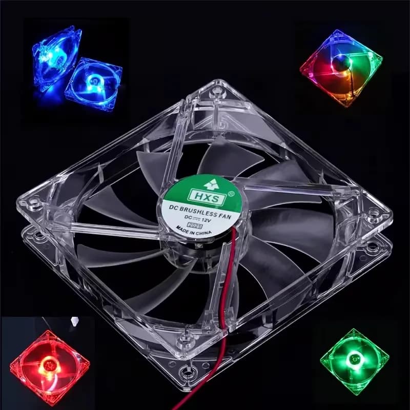 فن کیس 8 سانتی اچ ایکس اس مدل DC Brushless با نورپردازی — تصویر ۴