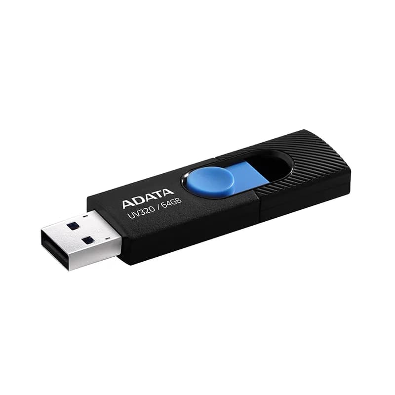 فلش مموری USB3.2 ای دیتا مدل UV320 ظرفیت 64 گیگابایت مشکی — تصویر ۳