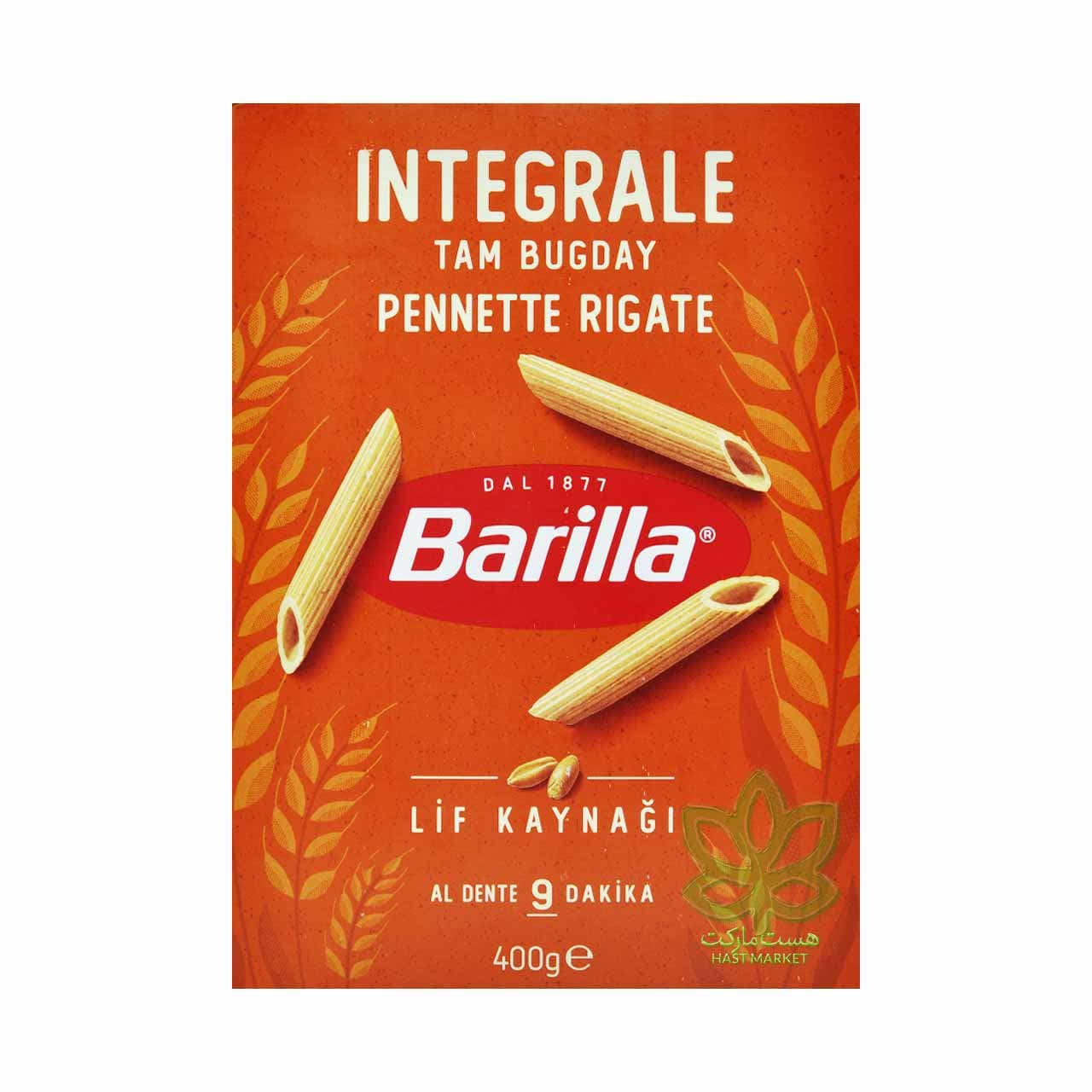 پاستا پنه نیزه ای ( پنه ریگاته ) 400 گرم سبوس دار باریلا – barilla