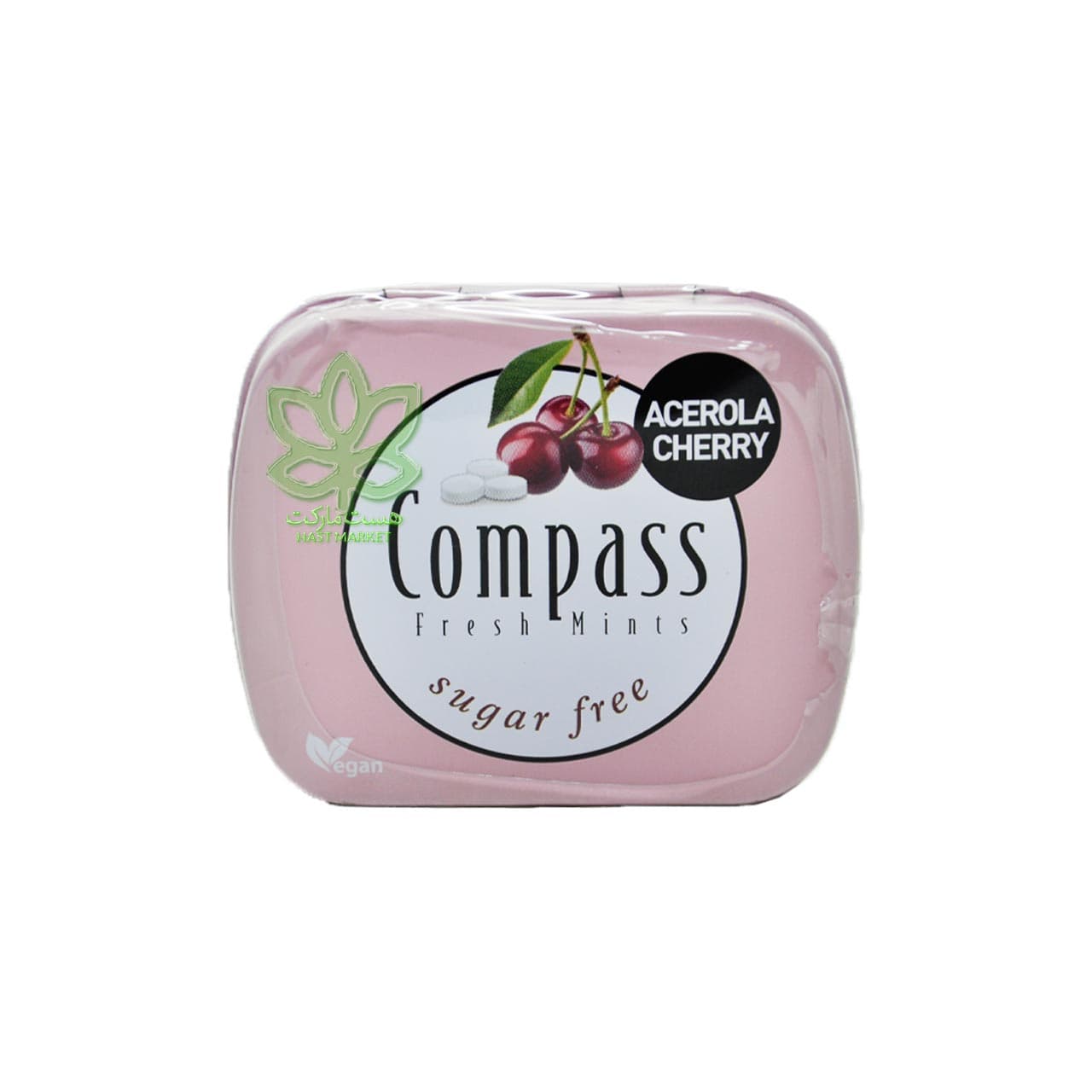 آبنبات ( خوشبو کننده دهان ) گیلاس بدون قند کومپاس – compass